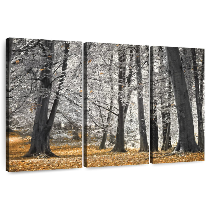 Harnek Autumn Trees And Leaves, 20" H x 33" W