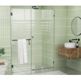 65" W x 78" H Hinged Frameless Shower Door