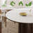 Fairmont 59" Round Sintered Stone Dining Table Seats 6-351538466