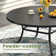 Round Iron Outdoor Dining Table