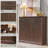 Modern Tilt-out Laundry Hamper Cabinet with Drawers, Fluted Laundry Storage Basket for Bathroom-110354256-128866154