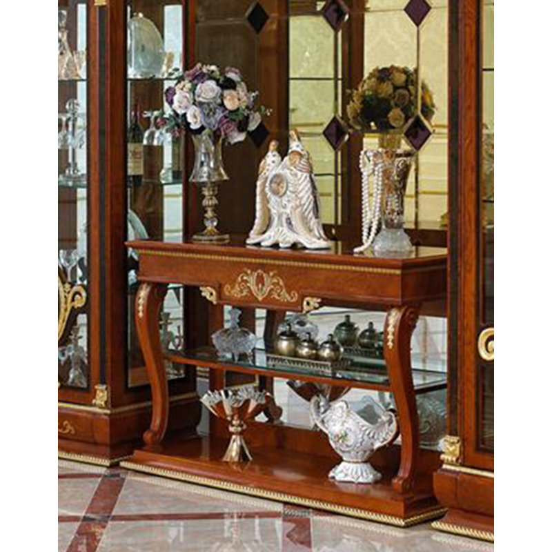 Kahler 59.05'' Solid Wood Top Console Table