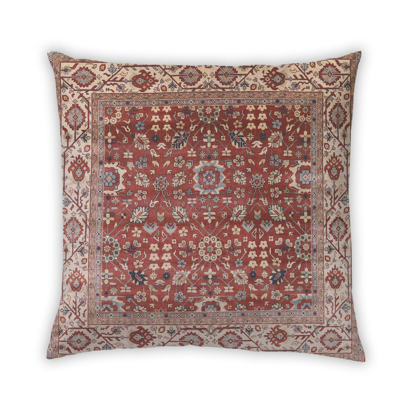 Damask Outdoor Throw Pillow