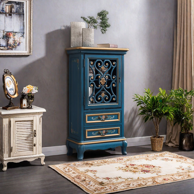 Armoire de rangement pour le salon, Bleu