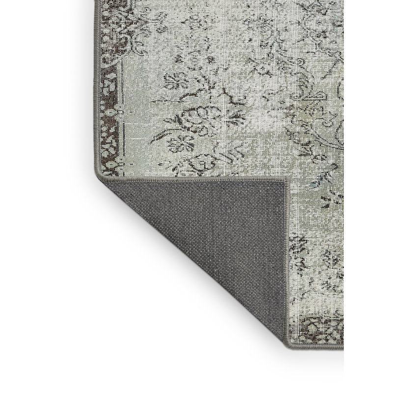 Tapis contemporain gris, Rectangle 4 pi x 6 pi