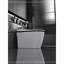 Toilette intelligente de luxe avec siège de bidet intégré, siège de toilette ouvert / fermé intelligent, capteur de pied, affichage à DEL, veilleuse, eau chaude et sécheuse, blanc