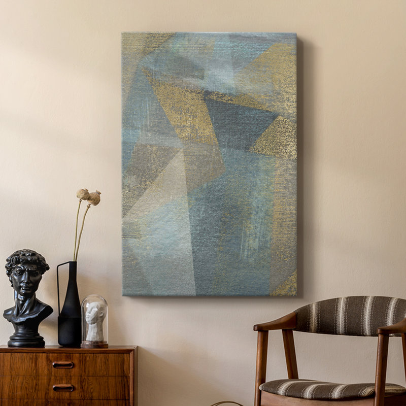 Géométrique facettes I - galerie Cavas sur mesure, H 60 po x l 40 po