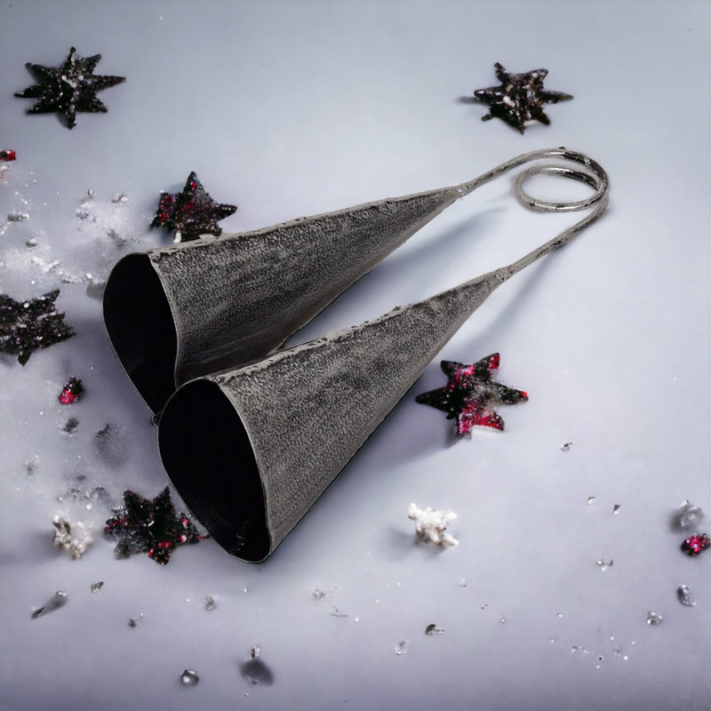 Sonnettes moyennes en argent antique, Antique Silver