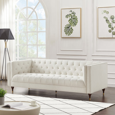 Canapé Chesterfield de style moderne Mid-Century de 84 po Emerson