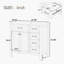 Meuble-lavabo polyvalent avec lavabo élégant et rangement spacieux-108525967