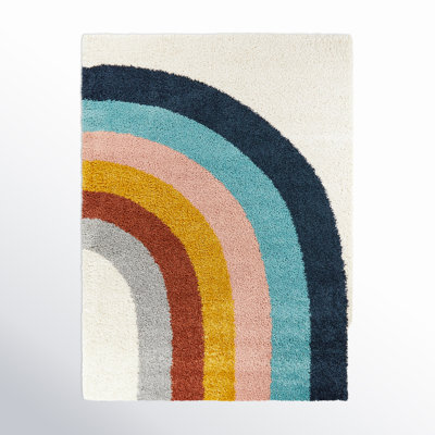 Olanda Rainbow Shag Area Rug