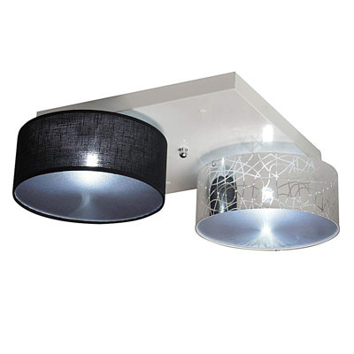 Pulley Fabric Semi Flush Mount