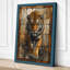 Tiger in Geometry Modern - Wrapped Canvas-988394638-988394680