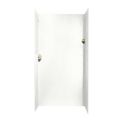 48'' W 36'' D 96'' H Glue Up Solid Surface Wall