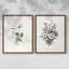 «Vintage Floral XXV», impression giclée sur cadre - ensemble de 2-1839849057-1839849086