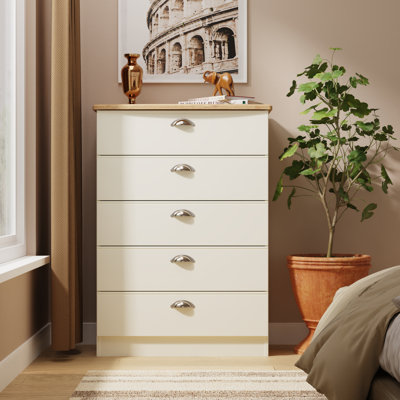 Fully Assembled Murier 5 Drawer Chest
