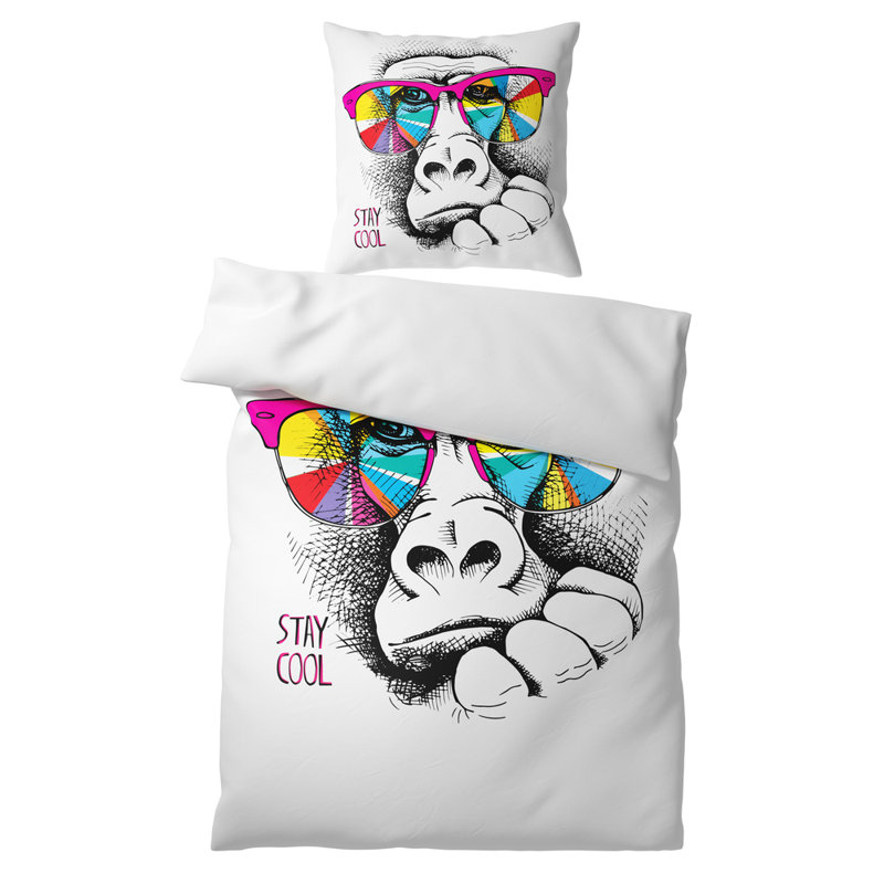 Cotton No Pattern Duvet Cover Set with Pillowcases