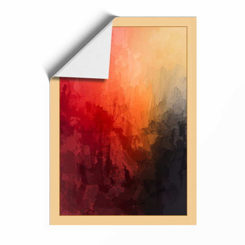 Crimson To Shadow Abstract - Print, Unframed, A1 - 84.1 x 59.4 cm