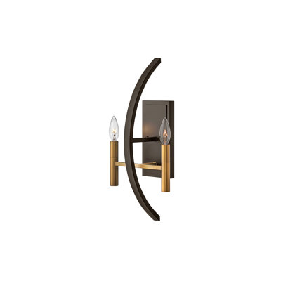 Euclid 2-Light Candle Wall Light