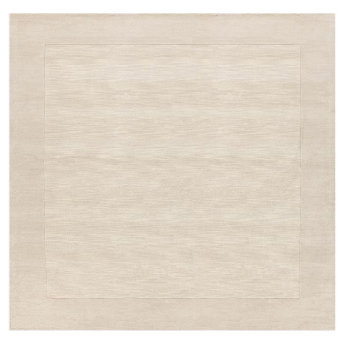 Dolma Cream Khaki Hand-Loomed Rug, Square 6'
