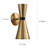 2-Light Dimmable Armed Sconce/ Wall Light, Wall Sconce with Flared Funnel Metal Shade