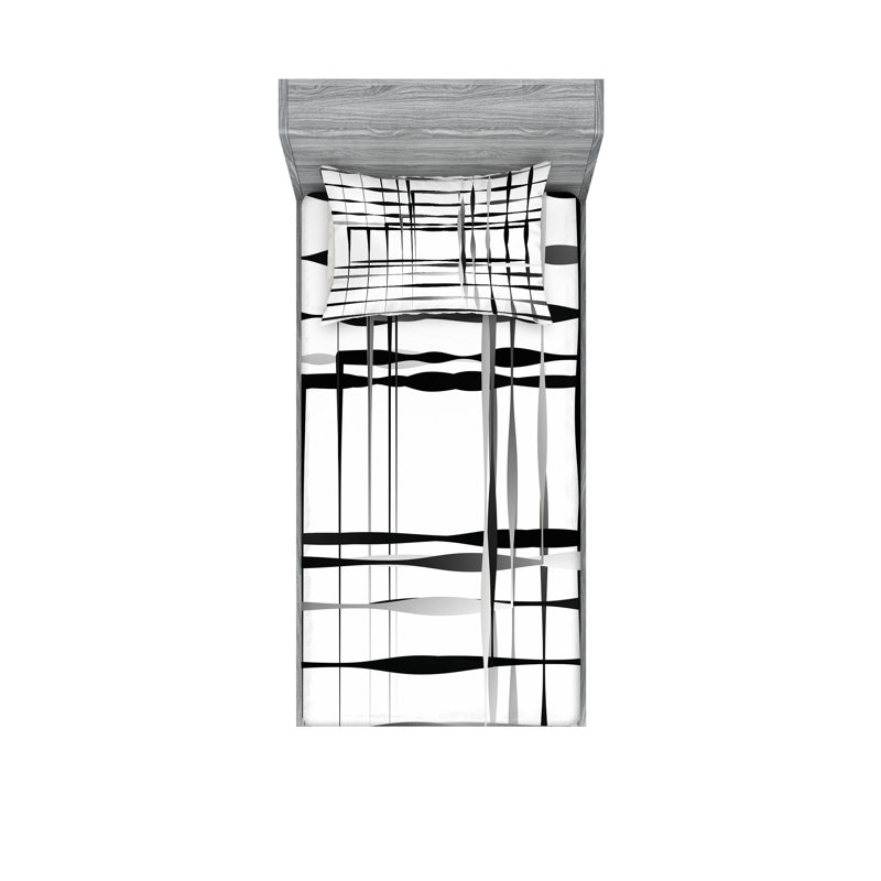 Drap-housse et taie décorative Ambesonne, Ensemble de draps pour lit simple + 5 pièces supp
