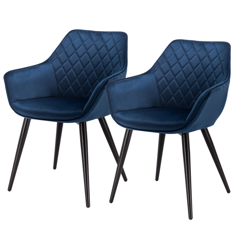 Alinblot Upholstered Armchair, Blue Velvet