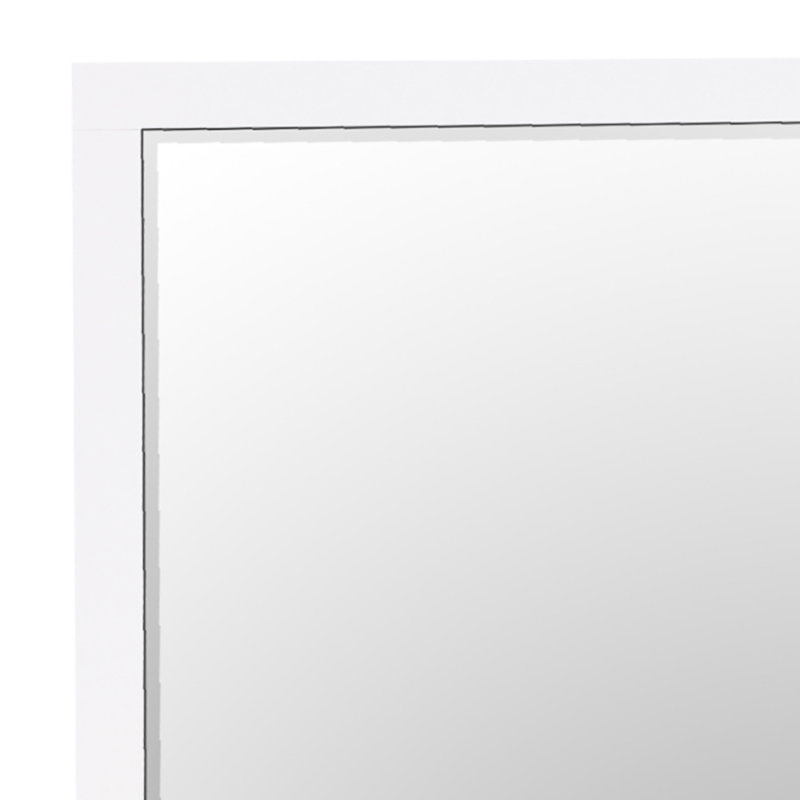 Chenell Rectangle Dresser Mirror in White