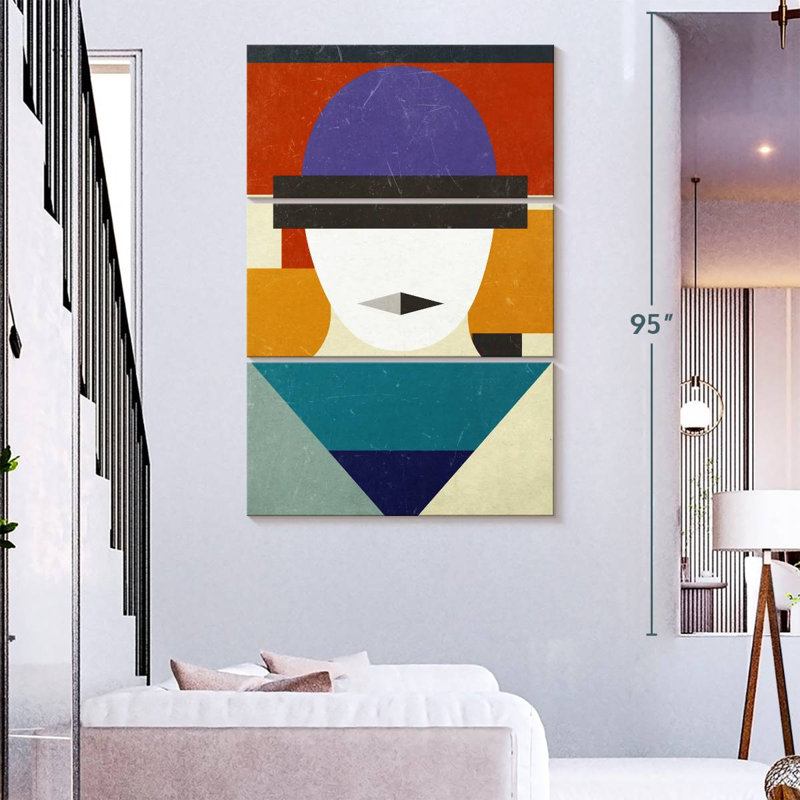 Visage géométrique Leisha, H 74 po x l 48 po