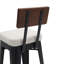 Ahmauri Upholstered Counter Stool with Metal Frame-717070441