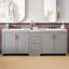 Meuble-lavabo de salle de bain avec lavabo, tablettes réglables et 3 tiroirs-936185397