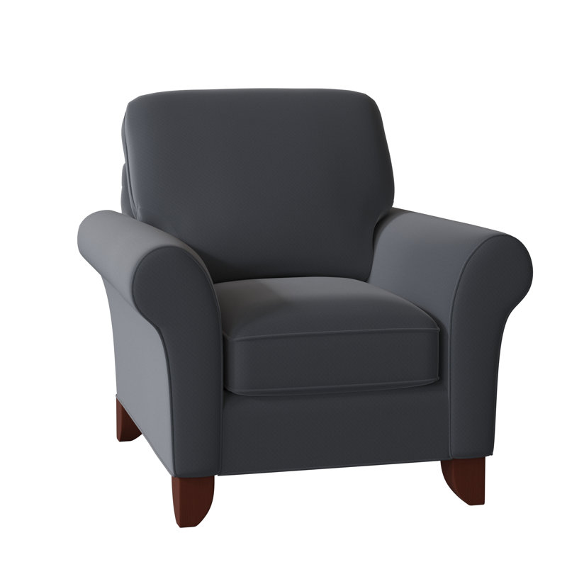 Fauteuil de 38 po de large Almada, Chenille performance marine Craftwood 23, Pécan, Non