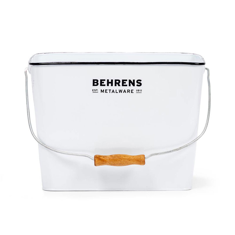 Behrens Manufacturing Decorative Bin, 13, White