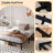 8 Inch Full Metal Bed Frame with Storage, Heavy Duty Steel Support, Noise Free, Black-947464337-954376485-956620862