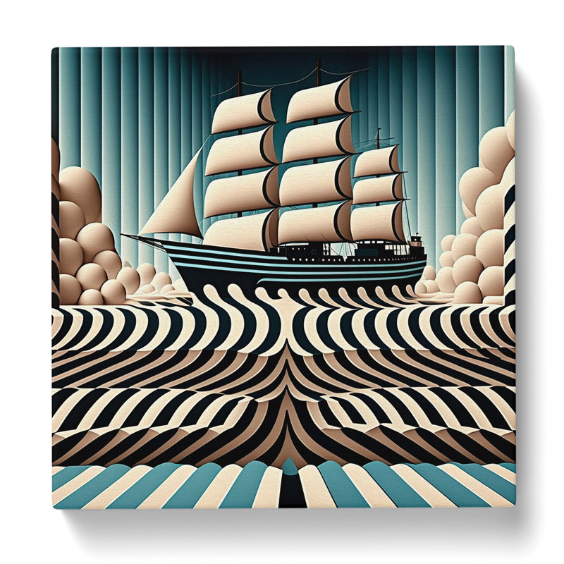 Modern Wall Art - Wrapped Canvas, 50cm H x 50cm W x 3cm D