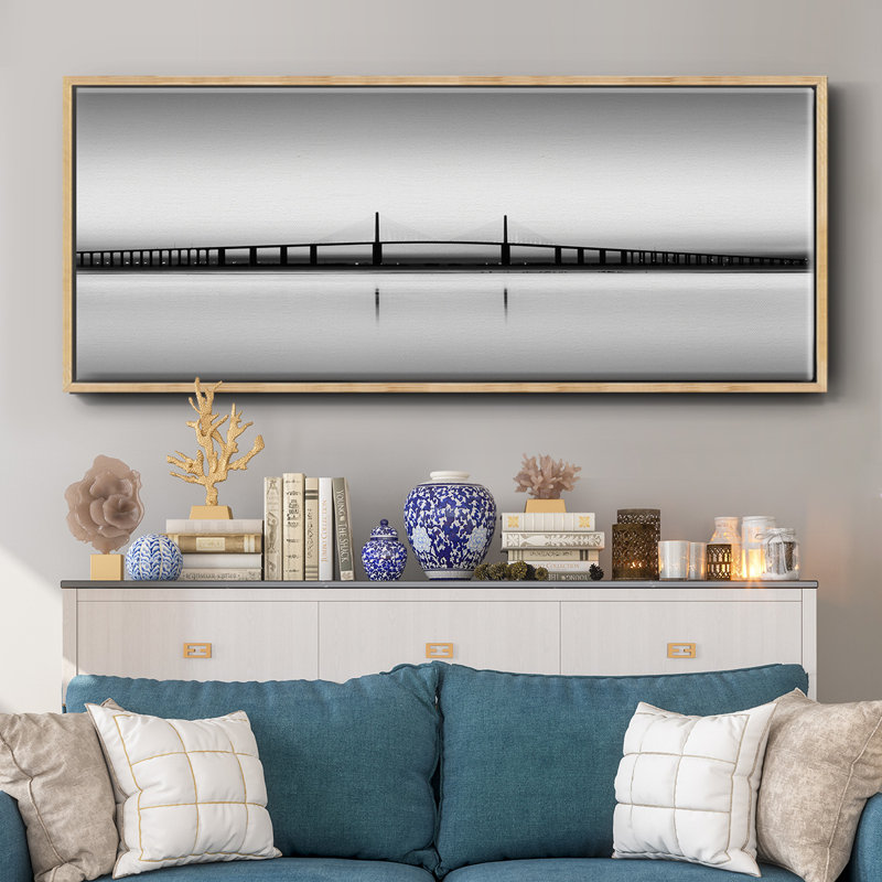 Sunshine Skyway - toile encadrée, H 20 po x l 50 po