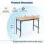 Établi réglable Garage 48 po, surface en bois d'hévéa, roues en métal, capacité de 2 000 lb, énorme et ergonomique robuste pour garage de 48 po, réglable, supérieur, Avantage