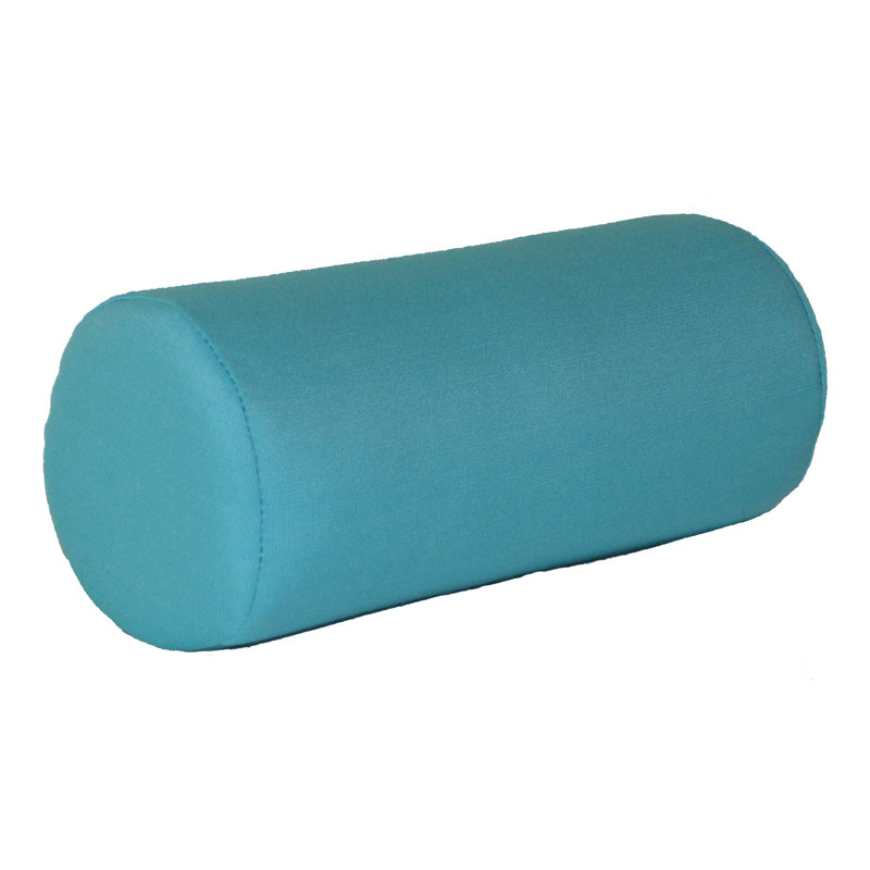 Sundown Acrylic Bolster Pillow, 7" H x 18" W, Aqua