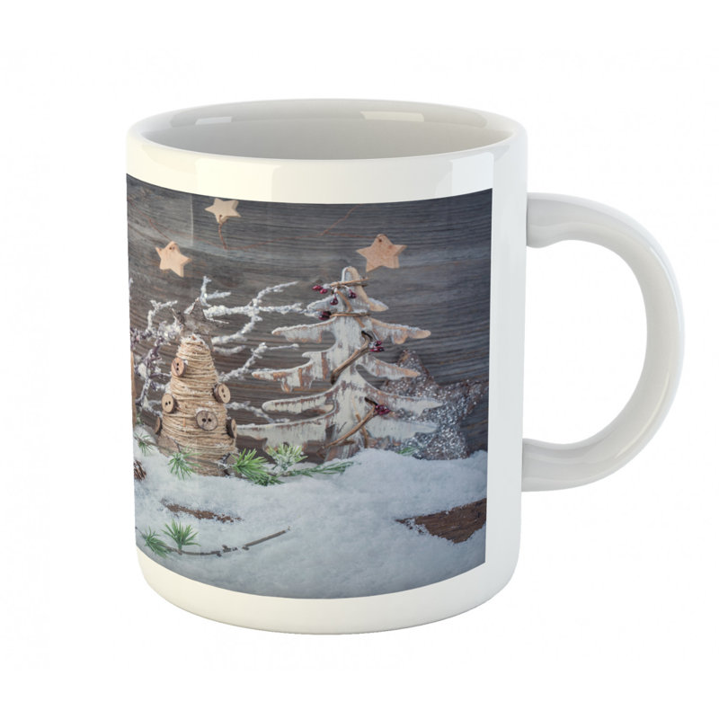 Grande tasse à café bougies et lanternes