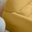 Jaune avec tissu en laine d'agneau confortable - Housse moderne, coussin lombaire, structure, polyvalent