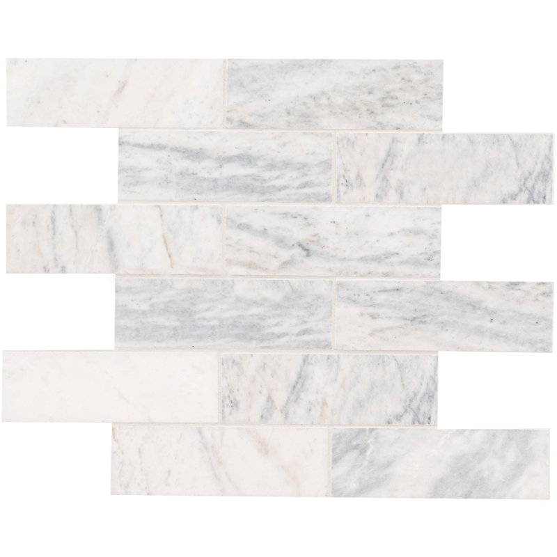 Terra Bella Subway 12 in. x 12 in. Honed Marble Mosaic Floor and Wall Tile