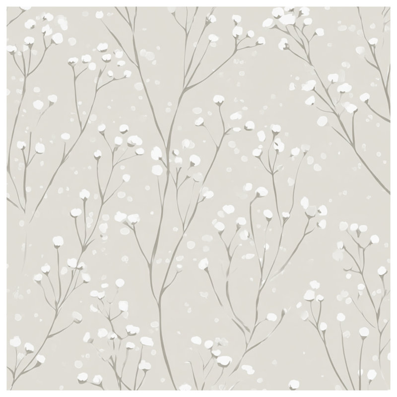 Jeté Floral, L 80 po x l 60 po, Floral beige