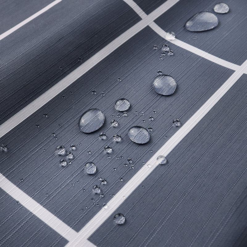 Rideau de douche à imprimé fenêtre, Bleu
