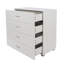 Kowtko White gloss 4 Drawer Chest