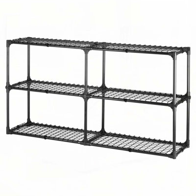 3-SHELF WIRE RACK WITH COVER(2PACK)