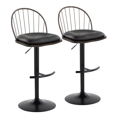 Tabouret de bar à hauteur réglable Riley Farmhouse