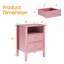 Philomena 2 Drawer Nightstand-561412724