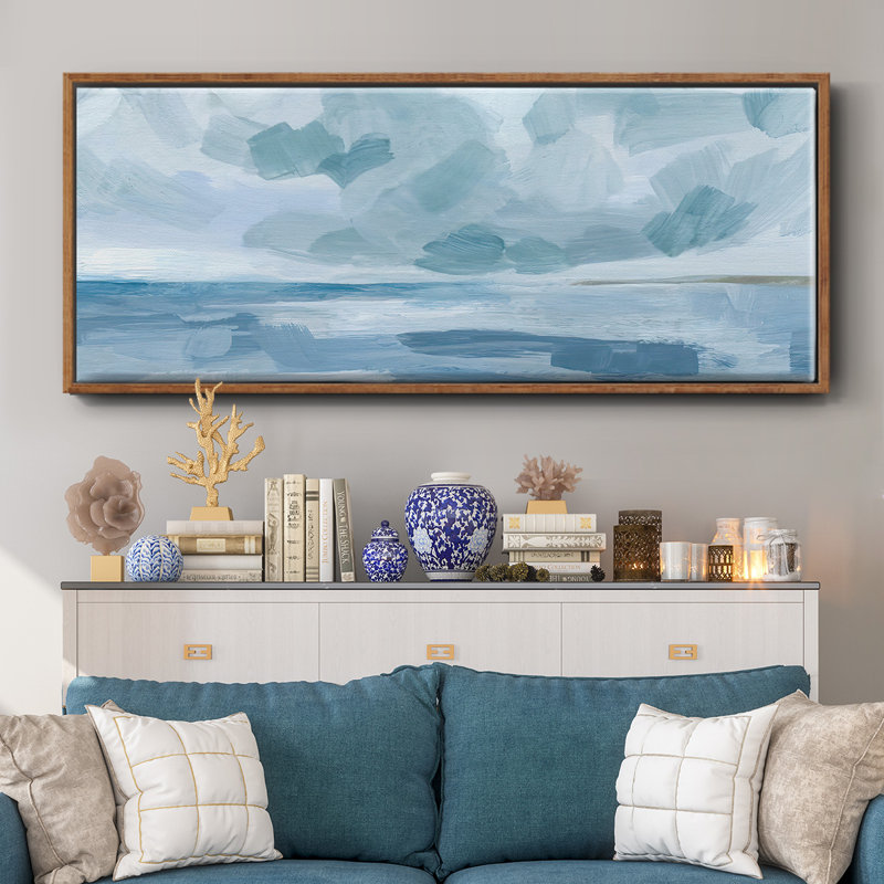 Calm Seascape II- Framed Canvas
