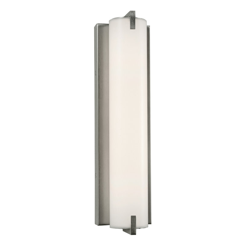 Zaydian LED Flush Mounted Sconce, Satin Nickel