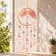 Décoration suspendue en cristal avec motif d'arbre de vie rose